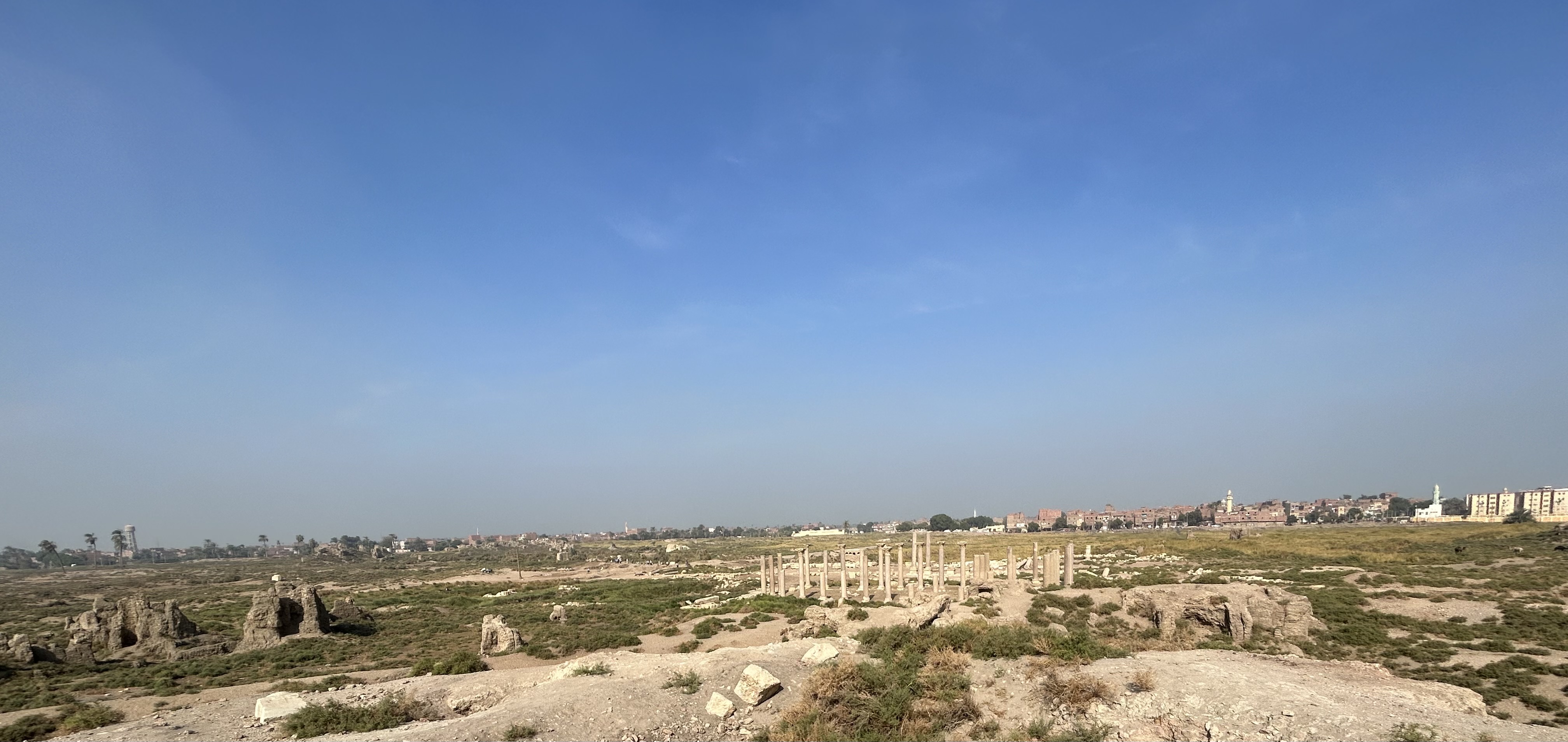 Landscape view of Hermopolis Magna